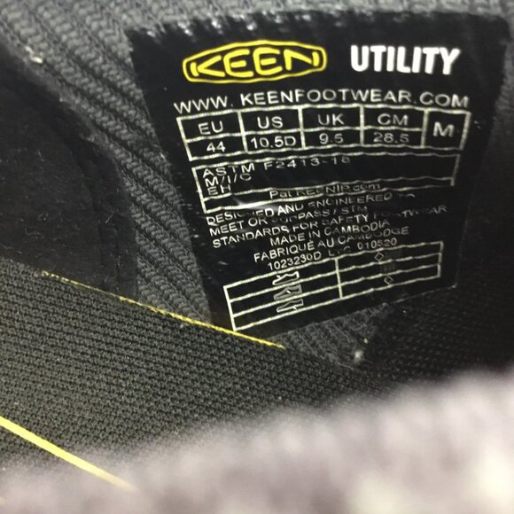 NWOT Keen Utility Flint ll Mens 10.5D Sport Carbon Fiber Toe Work Shoes Black No - Picture 10 of 15